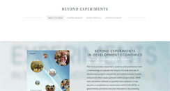 Desktop Screenshot of beyondexperiments.org